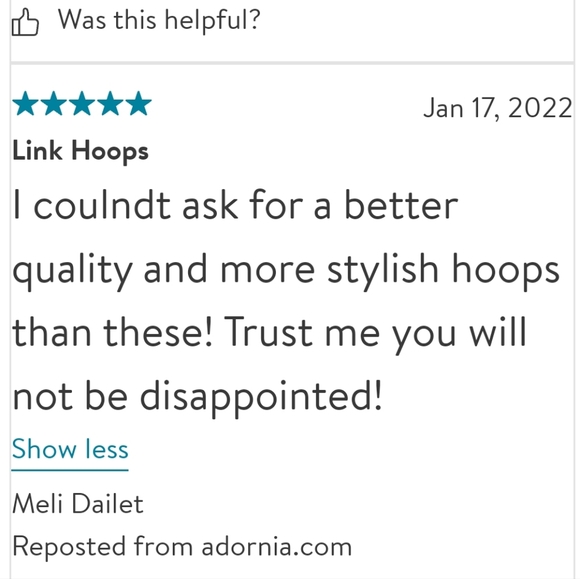 Adornia 2 Inch 14K Gold Plated Chain Link Hoop Earrings - Picture 9 of 9